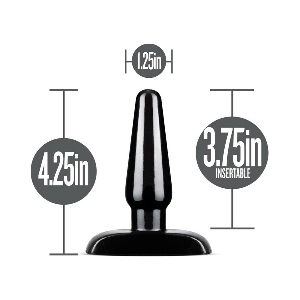 Anal Adventures Basic Anal Plug Small Black-4