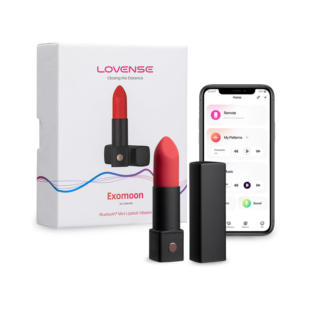 Lovense Exomoon Bluetooth Mini Lipstick Vibrator-0