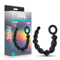 Anal Adventures Platinum Silicone Beginner Anal Beads Black-0