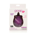 Curve Toys Gossip Cum Into Bloom Rechargeable Silicone Licking Rose Purple Twirl-0