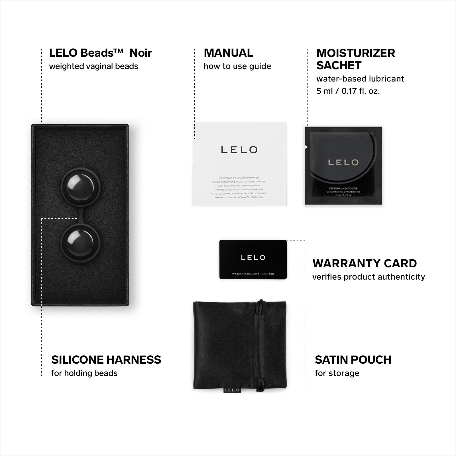 LELO Beads Noir Kagel Ball
